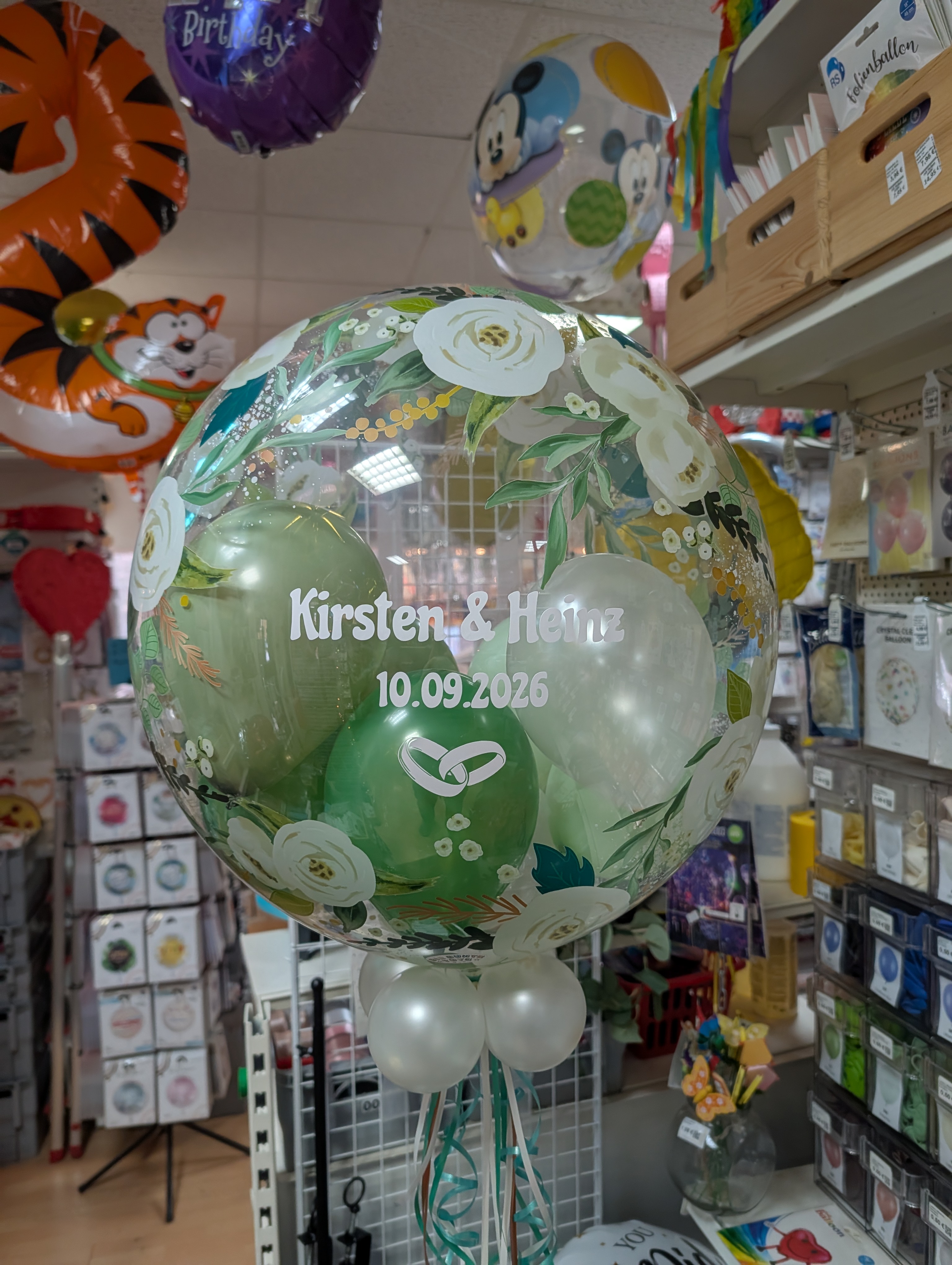 Individuelle Geschenkballons mit eigenem Text